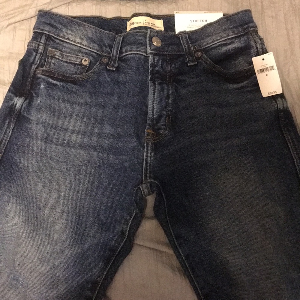 Distressed gap mom jeans NWT limited editions